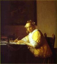 Haga click para ver la imagen ampliada lady writing a letter.jpg